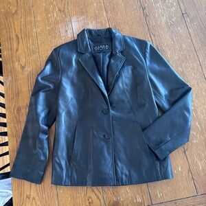Siena Studio Black Leather‎ Women's Jacket